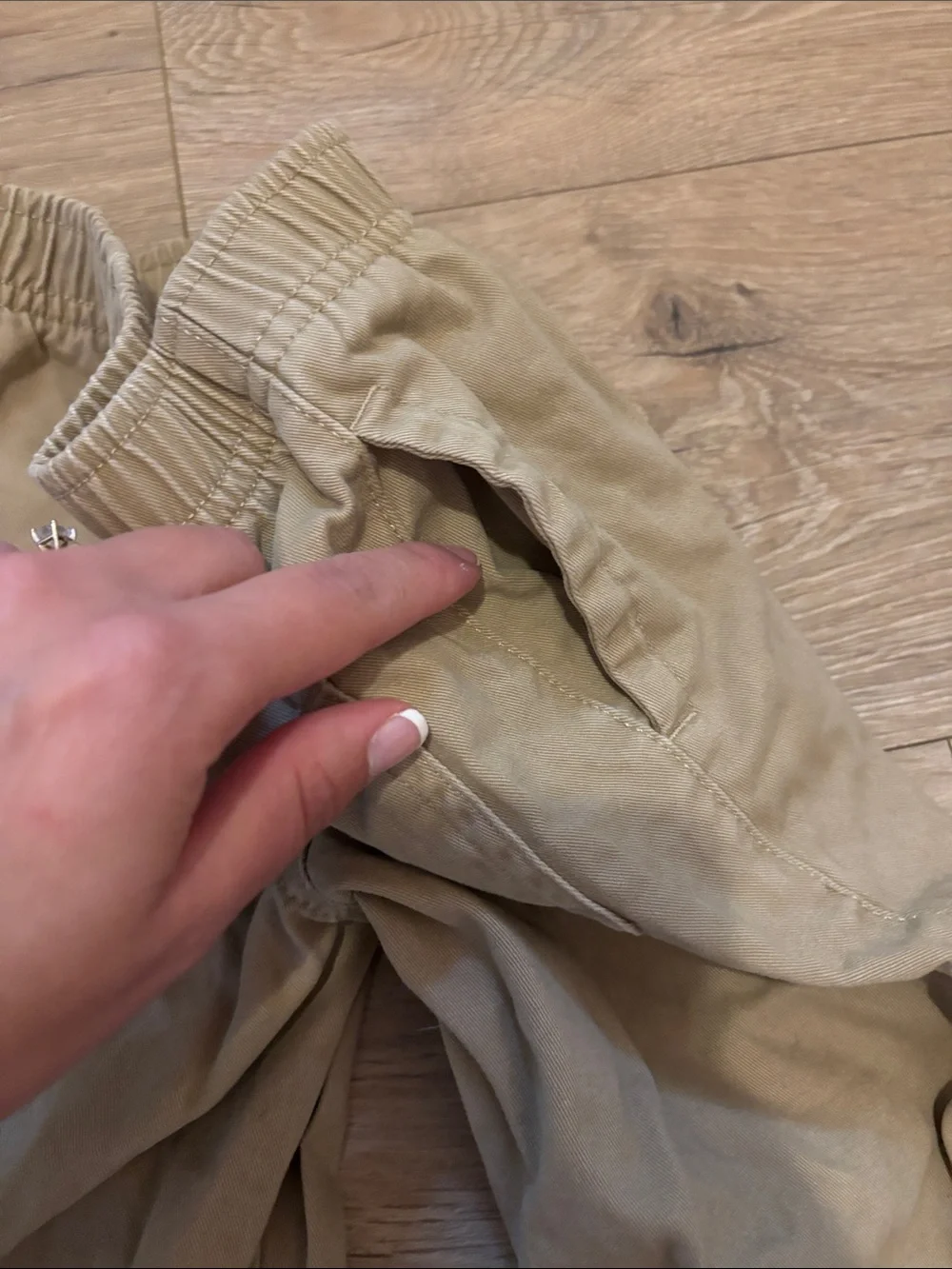 Lucky Brand Kid’s Tan Elastic-Waist Chinos